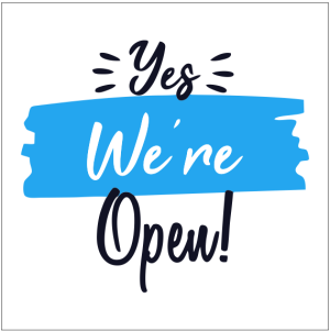 Yes We're Open